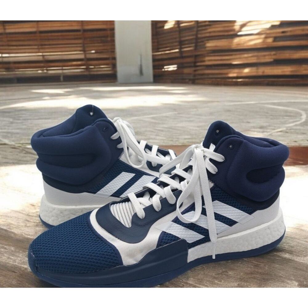 Men's Navy/White Adidas Marquese Boost Sneakers. Size 16m. $130.